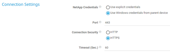 Connection Settings Connection Settings